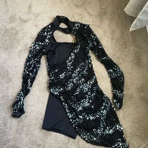 sparkly unitard dance costume